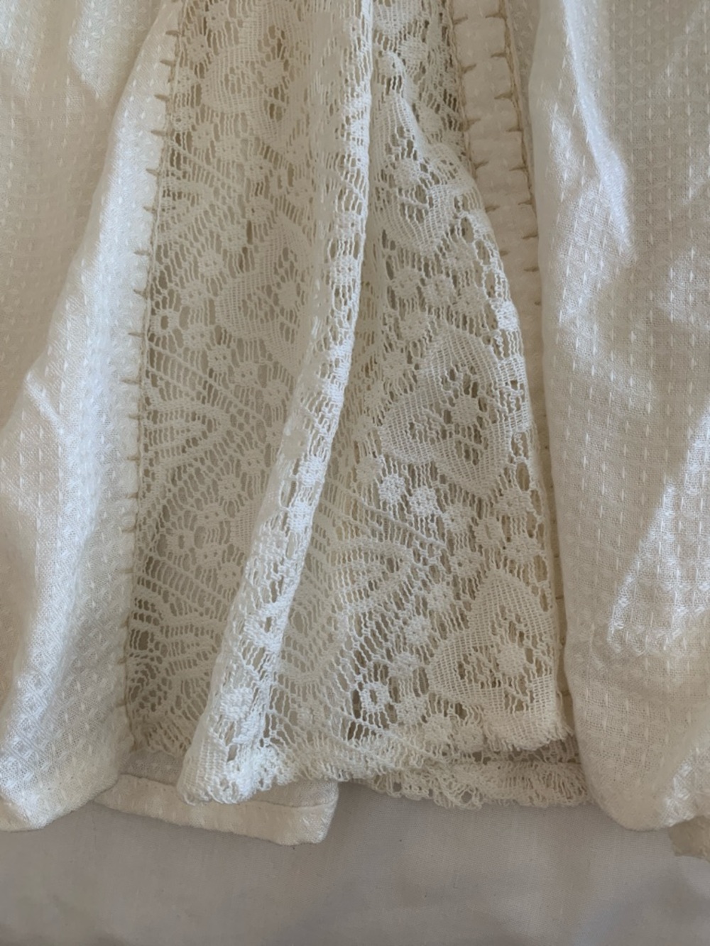 Free People "Southwest" Lace Maxi Dress in Ivory - Size S EUC - Picture 4 of 16